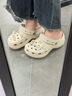 卡洛crcos泡芙款云朵款式增高厚底洞洞鞋女時尚卡駱戶外沙灘涼鞋 云朵黑色 4.1厘米高 39 【平時穿40 41】 曬單實拍圖