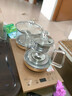 CHAHUANGZI智能全自動(dòng)上水電熱水壺茶臺燒水壺煮茶一體機茶具整套電熱水壺 1.2L 升級款香檳金37*20cm三壺款 曬單實(shí)拍圖