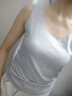 女士冰絲背心無(wú)痕女吊帶夏外穿無(wú)袖女打底內搭寬松夏季薄款 灰色【927#夏款】 L 【90-100斤】 曬單實(shí)拍圖