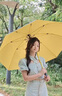 愛上雨超大號(hào)雙人傘防暴雨德國(guó)品質(zhì)長(zhǎng)柄加厚加固抗風(fēng)暴雨專用直桿傘男士 防水套120CM直柄-配色傘架-黑黃 曬單實(shí)拍圖