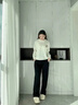 休閑運(yùn)動(dòng)褲女春秋2025年新款小個(gè)子高腰衛(wèi)褲闊腿褲寬松百搭直筒褲 黑色 【春秋透氣升級(jí)款】 L 【建議：101-110斤】 曬單實(shí)拍圖