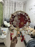 金鳳傾城新娘團扇diy手工制作結(jié)婚禮物送新人訂婚高檔實用送哥哥嫂子閨蜜 紅-玉貌花容成品+高定鑲嵌禮盒 曬單實拍圖