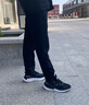 安踏（ANTA）男褲運動褲夏秋季薄款純黑棉青少年直筒寬松休閑褲子男士長褲衛(wèi)褲 黑色（常規(guī)直筒-拉鏈口袋-刺繡） L /175(120-140斤） 曬單實拍圖