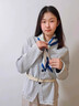 BGUG真絲絲巾女高檔桑蠶絲綢披肩圍巾女送老婆女友長輩送媽媽生日禮物 雅致荷塘 曬單實拍圖