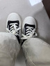 百麗網(wǎng)面透氣休閑板鞋男25新款夏季厚底增高時(shí)尚布鞋A2017BM5 黑色（透網(wǎng)） 41 (255mm) 曬單實(shí)拍圖