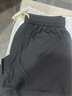 Foss Phil短褲男裝夏季工裝潮牌休閑冰絲中褲寬松運動五分褲子9906黑色2XL 曬單實拍圖