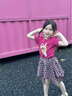 LUSON小O寶童裝寶寶格子裙褲女2025夏季新款休閑女童不規(guī)則半身裙 曬單實(shí)拍圖