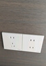 施耐德電氣 開關(guān)插座面板 86型暗裝家用墻壁電源插座面板 皓呈系列奶油白色 一開多控中途 開關(guān) 曬單實拍圖