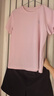 駱駝（CAMEL）速干運(yùn)動(dòng)服女短袖T恤褲跑步兩件套裝 J25BAXLN076 剛?cè)岱?黑 L 曬單實(shí)拍圖