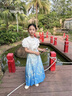 G.DUCKKIDS童裝漢服女童秋裝套裝馬面裙兒童唐裝中國(guó)風(fēng)古裝春秋季半身裙女孩 北冥有魚(yú)藍(lán)色套裝【夏款】 160 尺碼13~14歲【150-160cm】cm 曬單實(shí)拍圖