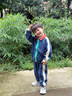 Mini Balabala迷你巴拉男童女童長(zhǎng)袖套裝寶寶休閑嬰兒衣服套裝學(xué)院兩件套 深藍(lán)80877 110 曬單實(shí)拍圖