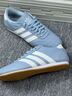 adidas馬思純同款TAEKWONDO薄底跆拳道文化運動(dòng)鞋阿迪達斯三葉草 淺灰藍/漢玉白 (偏小，推薦買(mǎi)大0.5碼)   38 曬單實(shí)拍圖