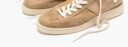 FOOT INDUSTRY 足下工業(yè) 「品牌經(jīng)典」極簡(jiǎn)德訓鞋翻毛皮無(wú)內里系列舒適休閑夏季 沙色/古白色 40 曬單實(shí)拍圖