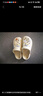 名創(chuàng)優(yōu)品（MINISO）洞洞鞋男女夏季外穿涼鞋防滑厚底踩屎感包頭涼拖鞋 卡其+海洋星星 曬單實(shí)拍圖