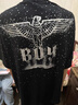 BOY LONDON【滿天星】春夏男女同款短袖漸變燙鉆印花時尚T恤N01107 黑色 M 曬單實拍圖