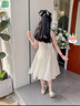 迪士尼女童愛(ài)莎公主夏裝連衣裙2025新款洋氣兒童裝夏季中大童公主裙 藍(lán)色短袖 送頭紗 130 cm 41-47斤 曬單實(shí)拍圖