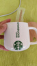 星巴克（Starbucks）歐式陶瓷咖啡杯小禮品辦公室星爸馬克杯家用早餐牛奶杯帶勺杯子 大肚杯400ml+勺+竹蓋 曬單實(shí)拍圖