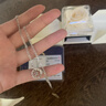 中國黃金（CHINA GOLD）S925純銀項鏈女莫比烏斯藍桉與鳥吊墜精致鎖骨鏈女生生日禮物 京速達-藍桉與鳥項鏈-品牌禮盒 曬單實拍圖