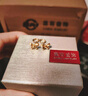 菜百首飾 黃金耳飾 足金可愛風(fēng)黃金蝴蝶結(jié)耳飾 計價 約2.05克 曬單實拍圖