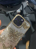 索利奧適用iPhone16Promax手機(jī)殼新款閃鉆蝴蝶蘋果15Pro全包圍防摔散熱硅膠保護(hù)套輕奢高檔女生款軟外殼 【沙漠金】閃鉆立體蝴蝶-輕薄防摔+鋼化膜 iPhone16Promax 曬單實拍圖
