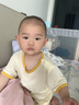 童泰（TONGTAI）嬰兒包屁夏季男女衣服短袖連體哈衣2件裝TS41J259-DS咖色90cm 曬單實拍圖