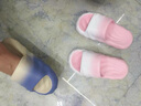 ECAC買(mǎi)一送一踩屎感涼拖鞋男女一對夏季情侶外穿厚底室內家居防滑 米藍+粉白 38-39 碼+40-41碼 曬單實(shí)拍圖