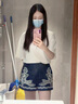 三吉黑花【禾風里】新中式短袖女天絲亞麻繡花T恤夏長袖打底衫潮 奶白短袖 S 曬單實拍圖