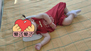優(yōu)奇嬰兒衣服夏季超薄連體衣男女寶寶新中式紅色滿月服喜慶周歲禮服 曬單實(shí)拍圖