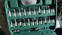美克杰汽修套裝工具修車棘輪套筒批頭扳手多功能小飛工具箱加硬扳手組套 汽修款53件套綠盒加硬72齒棘輪S2 曬單實(shí)拍圖