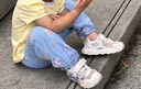 巴布豆童鞋女童閃燈鞋夏季寶寶網(wǎng)面鞋兒童學(xué)步鞋103352076粉紫/白26 曬單實(shí)拍圖