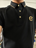 CAVALLI CLASS春季新款男裝時(shí)尚休閑T恤燙鉆透氣舒適男式翻領(lǐng)短袖Polo衫 黑色 48 曬單實(shí)拍圖