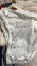 童泰（TONGTAI）女寶寶內褲棉氨透氣網眼女孩雙層抗菌平角褲女童三角短褲2條 白/紫 2條 120 cm 曬單實拍圖