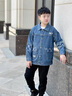 G.DUCKKIDS兒童裝男童春裝外套春秋款2025新款中大童痞帥春季男孩牛仔洋氣潮 灰色 160 cm 曬單實拍圖