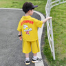 富羅迷（follow me）奧特曼衣服男童夏季套裝新款兒童夏裝polo衫帥氣男孩寶寶短袖 黃色 黃色 90 CM 曬單實拍圖