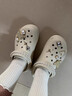 卡駱馳crocs蝴蝶珍珠泡芙洞洞鞋時(shí)尚百搭包頭女鞋|211539 骨白色-2Y2 39 (240mm) 曬單實(shí)拍圖