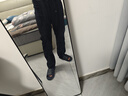 大嘴猴（paul frank）美式闊腿牛仔褲男秋冬季寬松新款休閑直筒潮牌高街修身褲子男裝 黑色+黑色【兩件裝】 3XL 【建議170-190斤】 曬單實拍圖