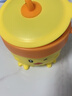 OQB德國(guó)輔食碗嬰兒保溫碗寶寶嬰幼兒專用注水帶蓋外出吸盤具嬰兒全套 6件套：小黃鴨保溫碗+硅膠軟勺（送盒）+雙頭果泥勺 曬單實(shí)拍圖