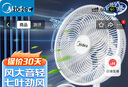 美的（Midea）電風(fēng)扇 家用七葉立式落地扇宿舍臥室輕音節(jié)能搖頭桌面小風(fēng)扇大風(fēng)力空氣循環(huán)風(fēng)扇 SAF30AC  曬單實(shí)拍圖