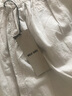 無印良品（MUJI） IDEE 女式平紋燈籠褲褲子女款夏季款女裝純棉 25年長褲 GA54CC5S 淺灰色 M （155/68A） 曬單實(shí)拍圖