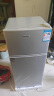 長城（GREAT WALL FRIDGE）家用迷你小冰箱小型冷凍冷藏保鮮宿舍出租房辦公室節能省電雙開門電冰箱 銀色108L【一級能效 全國聯保】 曬單實拍圖