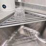 ZOZX德國水槽瀝水架廚房水池洗碗池碗盤置物架碗碟架折疊卷簾瀝水籃 三角瀝水架-6桿(45*32cm) 曬單實(shí)拍圖