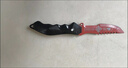拉迪圖暗區突圍游戲武器下弦月突擊小刃繡勝利小刃瑞兔折模型未開(kāi)刃 瑞兔拍刀黑色事帶皮套 曬單實(shí)拍圖