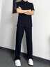 倉(cāng)石一樹 KAZUKI KURAISHI倉(cāng)石一樹短袖男2025夏季新款半袖衫男裝polo衫商務(wù)休閑翻領(lǐng)上衣 黑色 XL 曬單實(shí)拍圖
