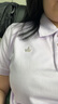 Navigare意大利小帆船女簡約通勤翻領(lǐng)T恤短袖POLO衫2325525514 紫 L  曬單實(shí)拍圖