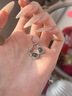 中國黃金（CHINA GOLD）葫蘆銀耳環(huán)女2025新款福祿雙全女款新中式生日禮物送女朋友 翡翠葫蘆耳飾-品牌禮盒 曬單實拍圖