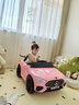 岙貝樂(lè )兒童電動(dòng)車(chē)四輪可坐人遙控小汽車(chē)帶搖擺寶寶玩具孩子周歲生日禮物 粉：遙控+雙驅+6V7A+硬座硬輪 曬單實(shí)拍圖