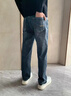 吉普（JEEP）美國(guó)正品高端牛仔褲男士春秋季新款寬松直筒彈力商務(wù)休閑中年長(zhǎng)褲 藍(lán)灰色【官方正品】 33 【適合150斤左右】 曬單實(shí)拍圖