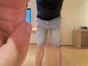 Lee dprre經(jīng)典牛仔短褲男夏季薄款寬松潮牌ins工裝中褲男士五分褲子潮流 藍色 XL 【130-145斤】 曬單實拍圖