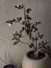 仿真玫瑰花薔薇花藤條長條蔓藤絹花假花房頂暖氣管道裝飾花鏈高端 深粉鐵絲藤（薔薇梅） 曬單實拍圖