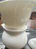 蘇氏陶瓷（SUSHI CERAMICS） 中國白瓷茶具套裝羊脂玉三才蓋碗功夫茶具禮盒套裝（亮白）J0022 曬單實拍圖